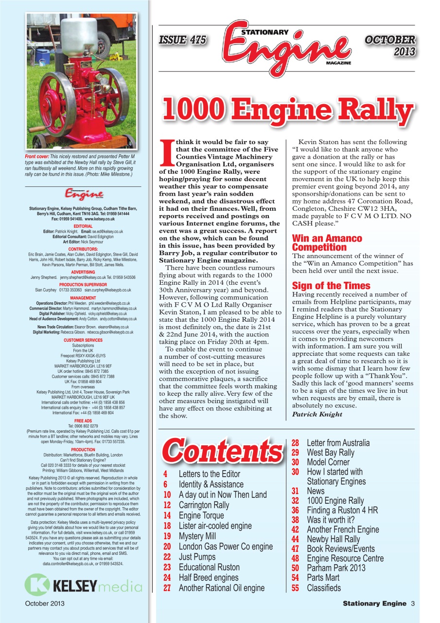 Stationary Engine Preview Pages