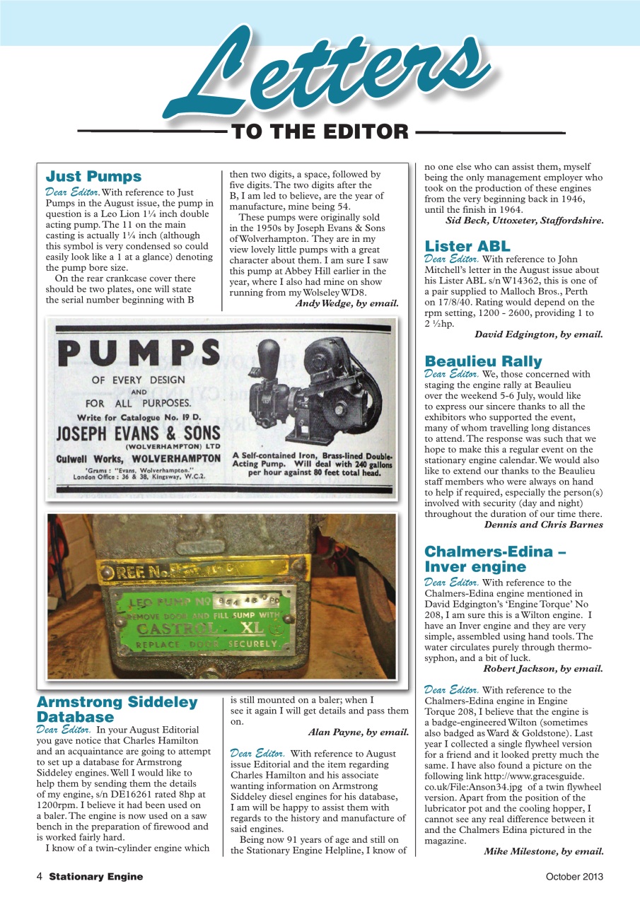 Stationary Engine Preview Pages