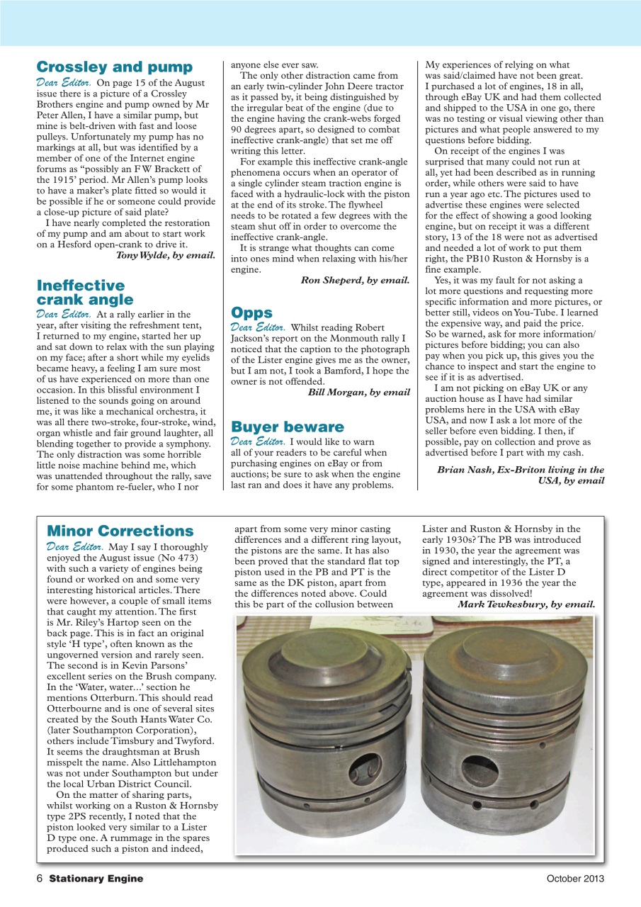 Stationary Engine Preview Pages