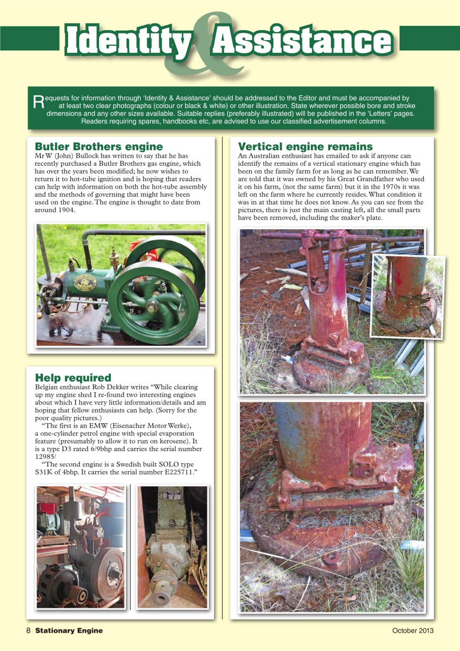 Stationary Engine Preview Pages