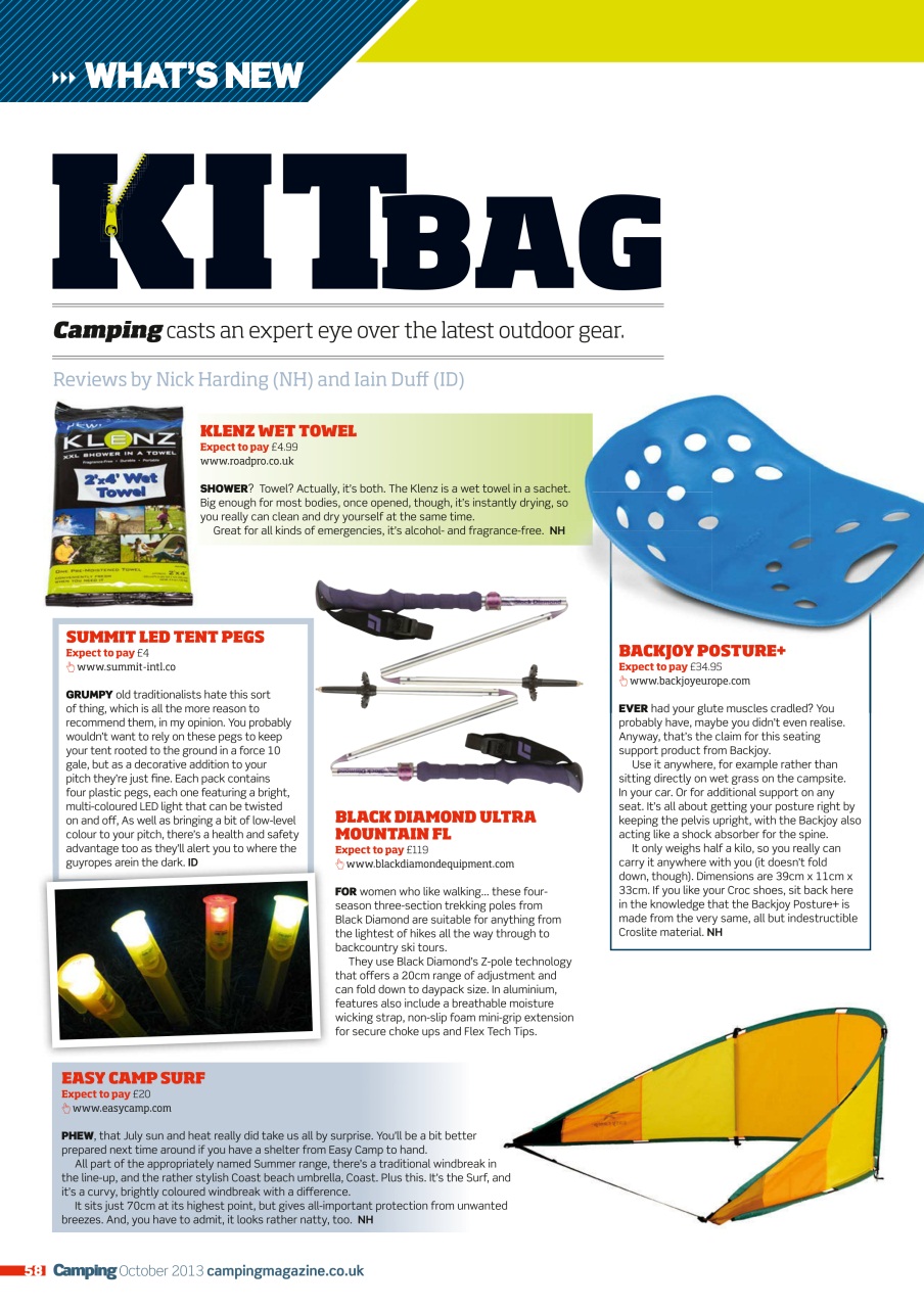 Camping Preview Pages