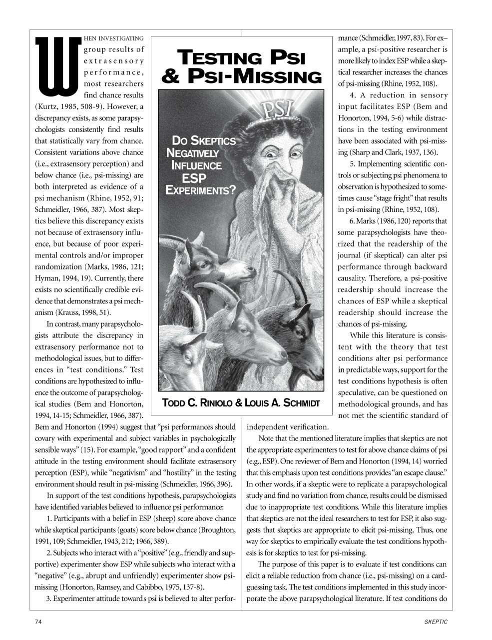 Skeptic Preview Pages