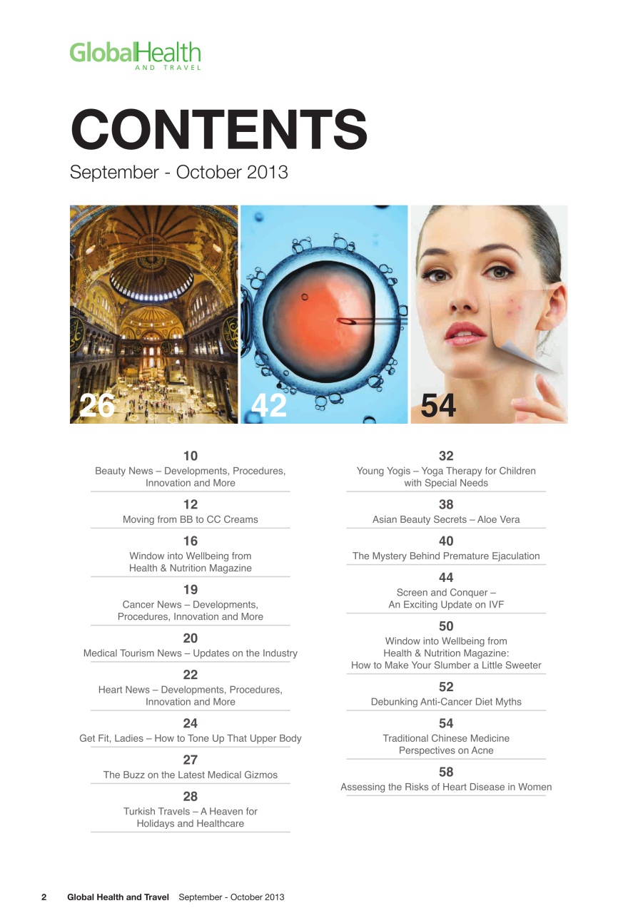 Global Health and Travel Preview Pages