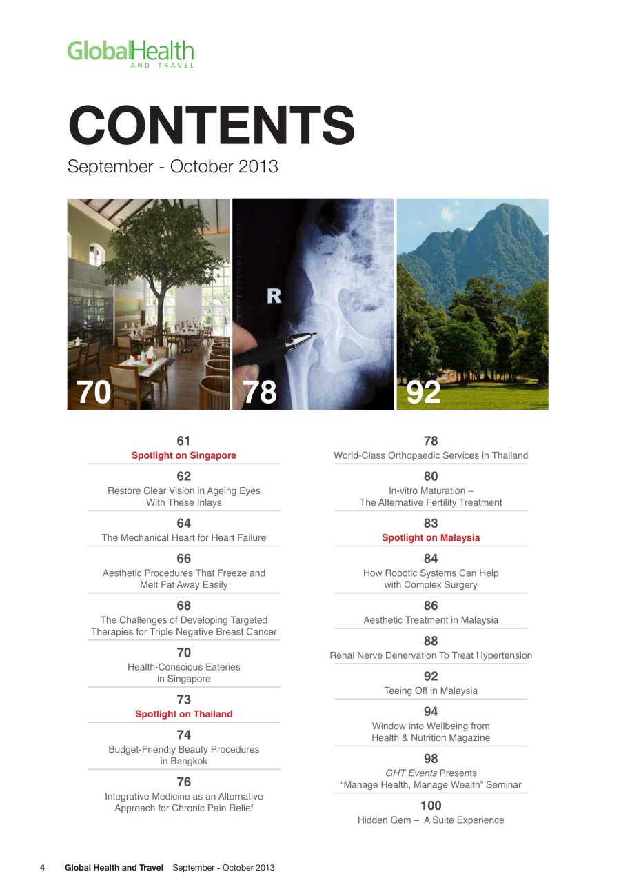 Global Health and Travel Preview Pages