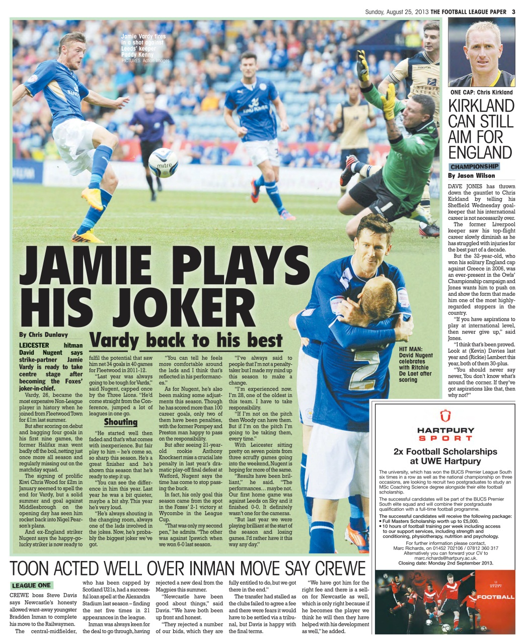 The Football League Paper Preview Pages