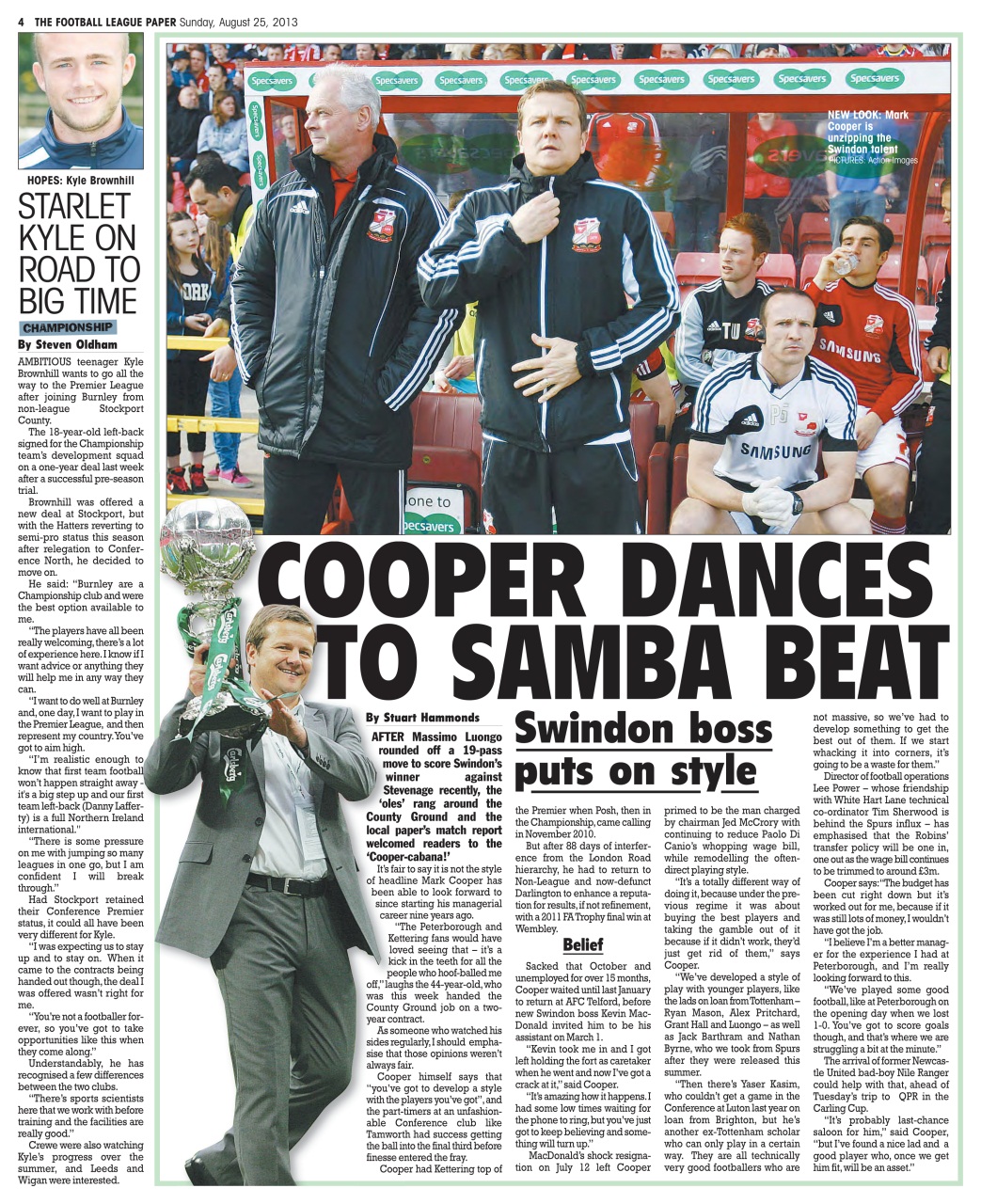 The Football League Paper Preview Pages