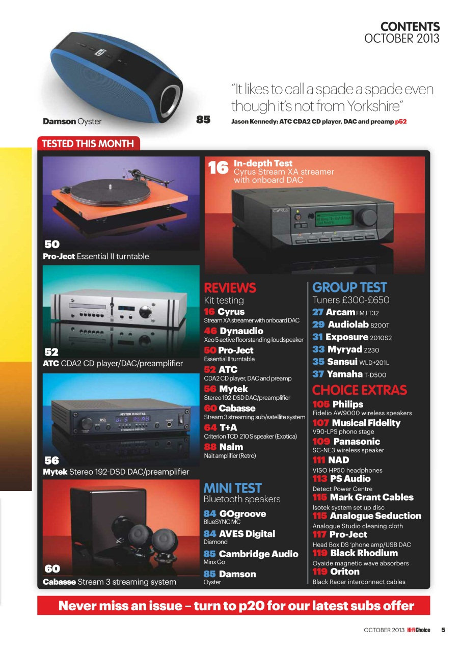 Hi-Fi Choice Preview Pages