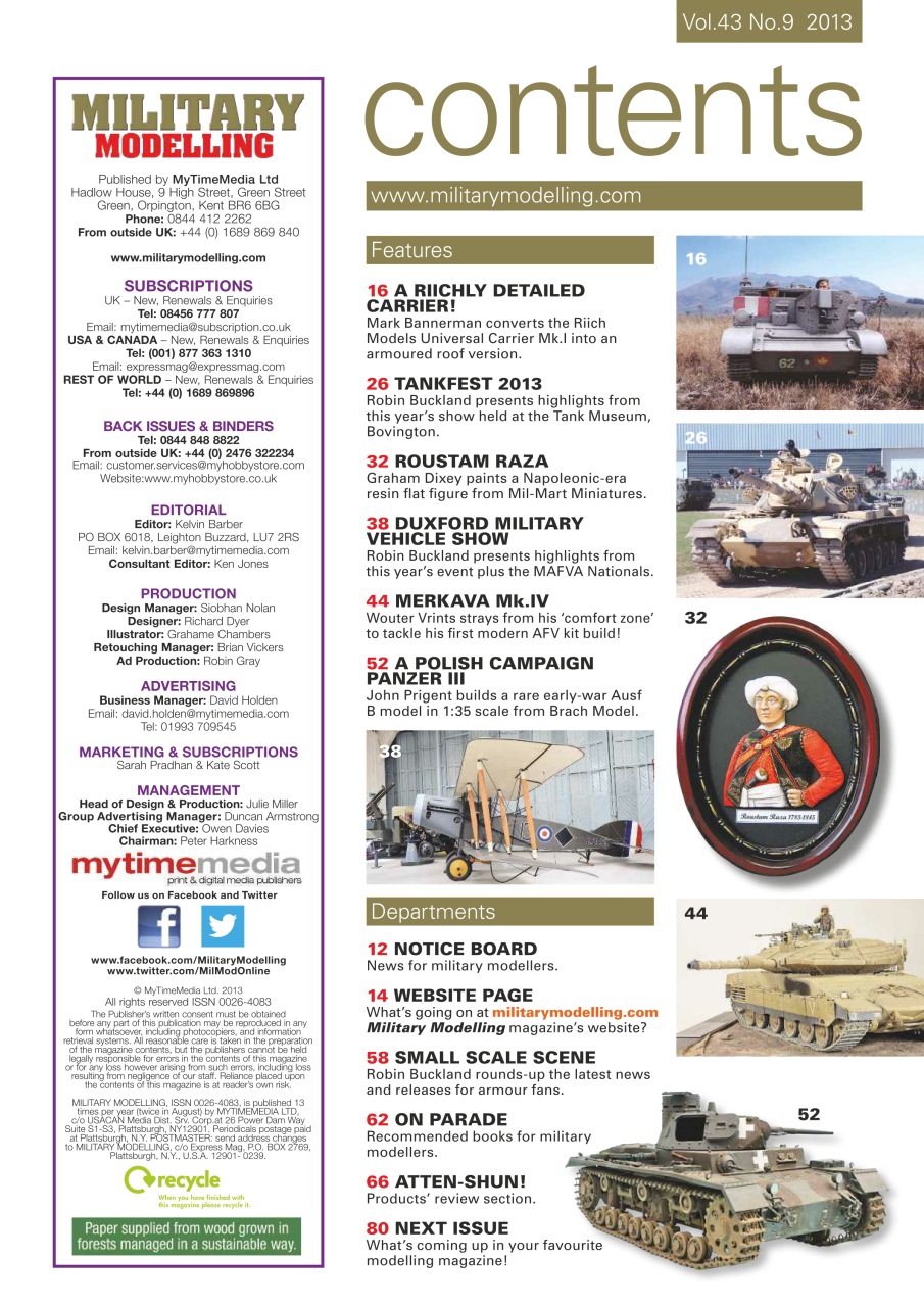Military Modelling International Magazine Preview Pages