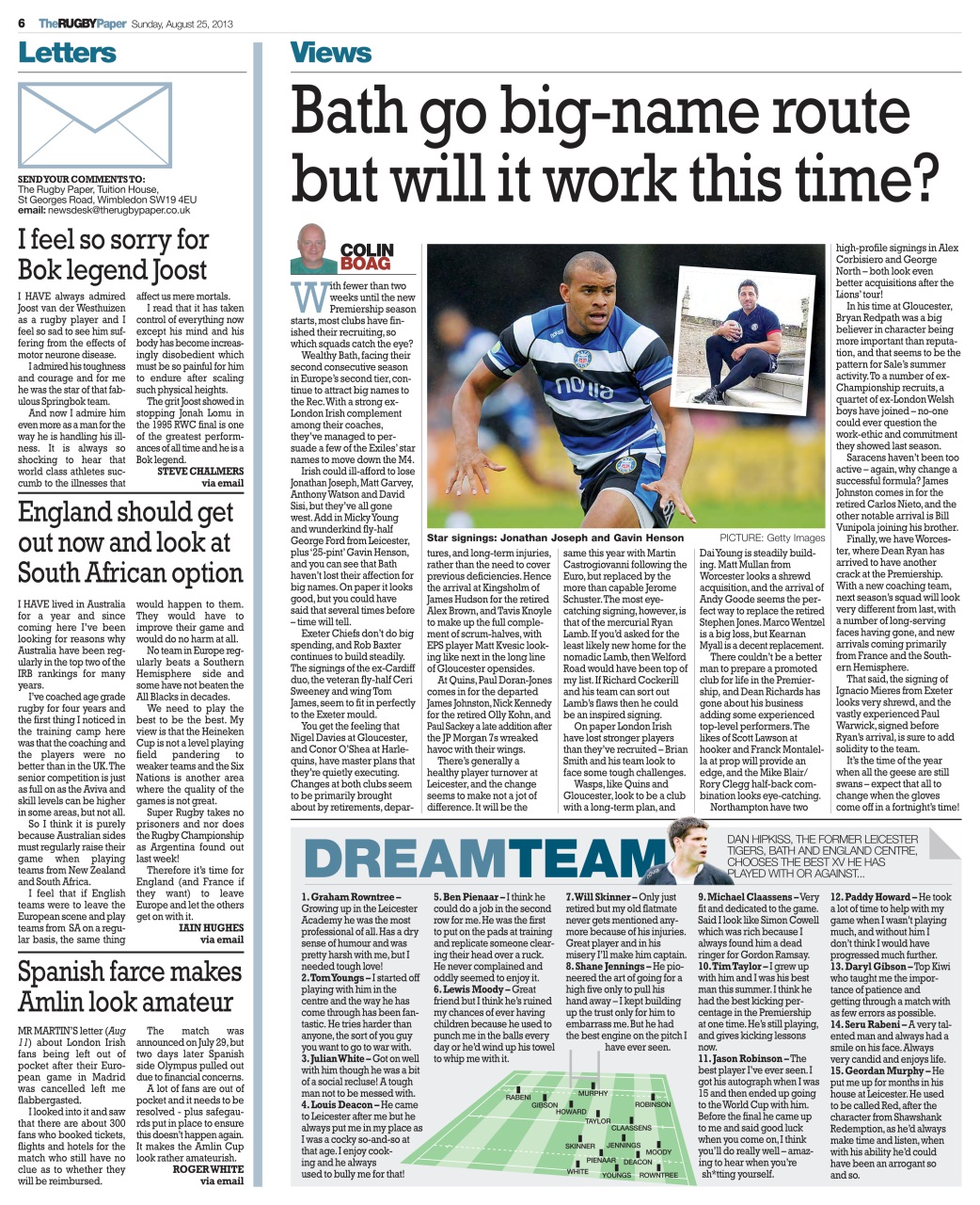 The Rugby Paper Preview Pages