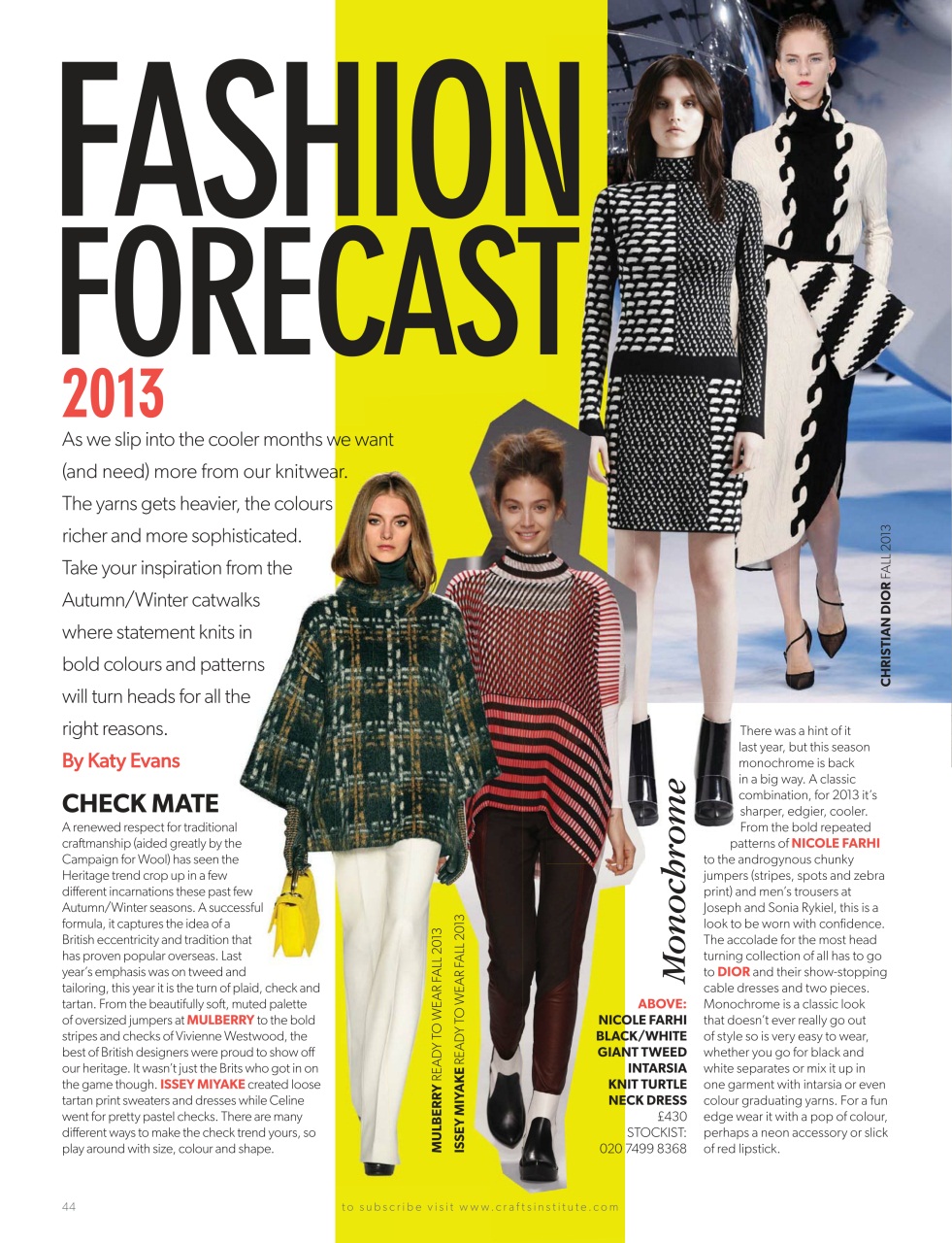 Knitting Preview Pages