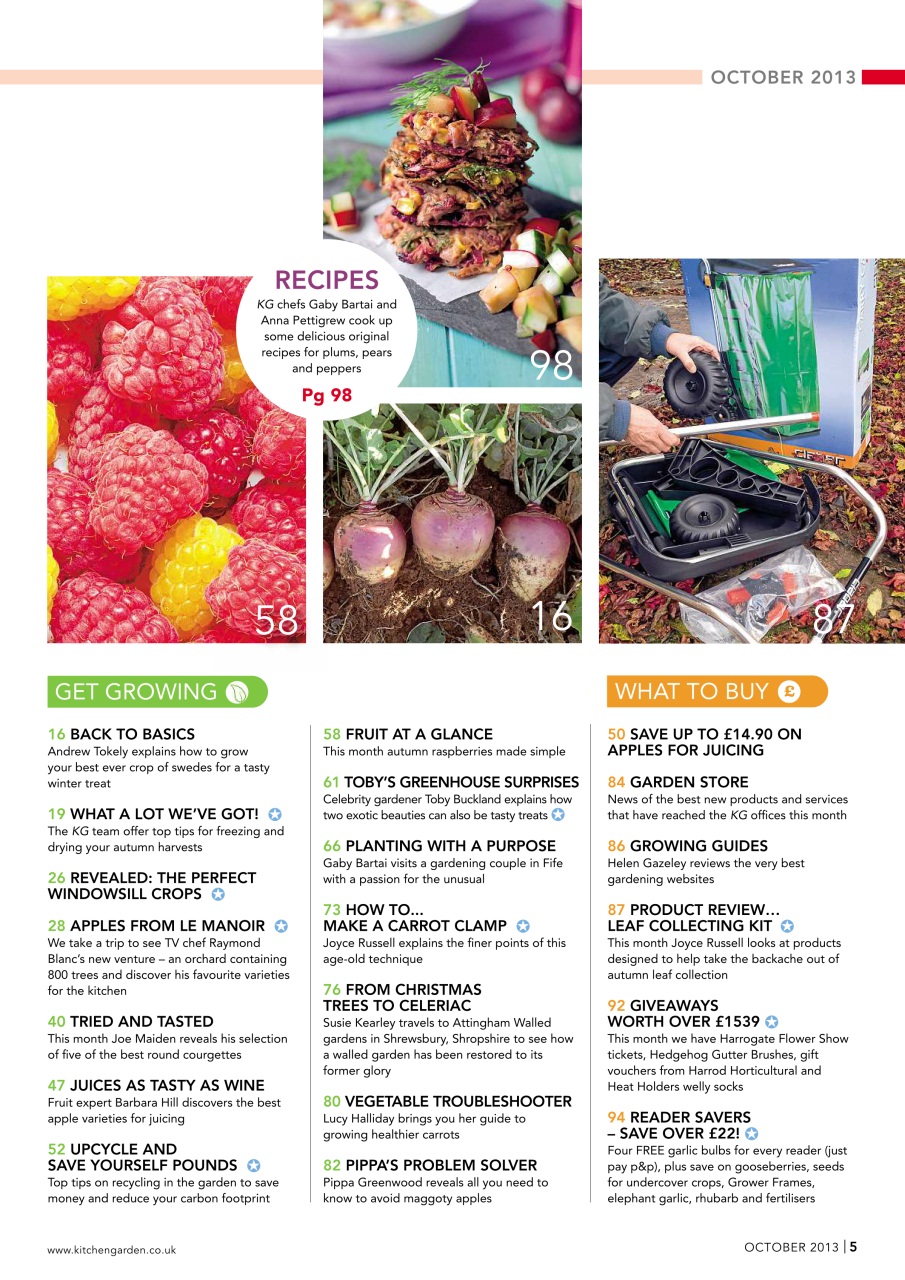 Kitchen Garden Magazine Preview Pages