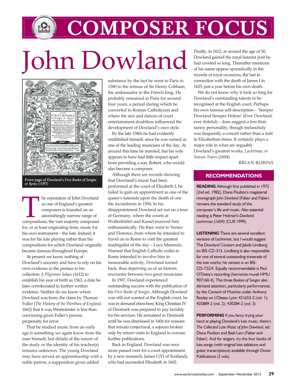 Early Music Today Preview Pages