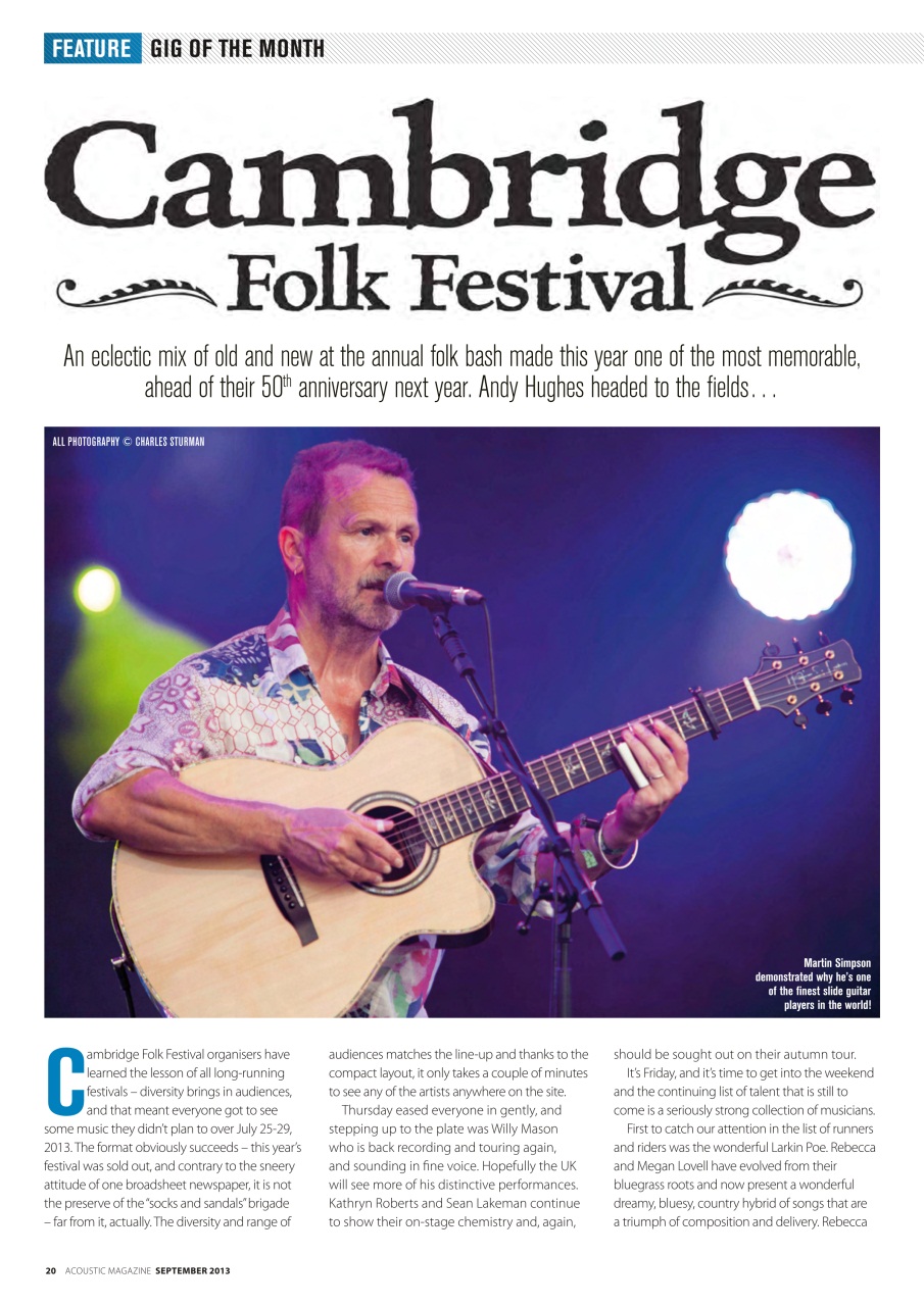 Acoustic Preview Pages