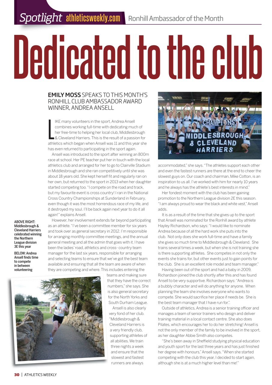 AW – Athletics Weekly Magazine Preview Pages