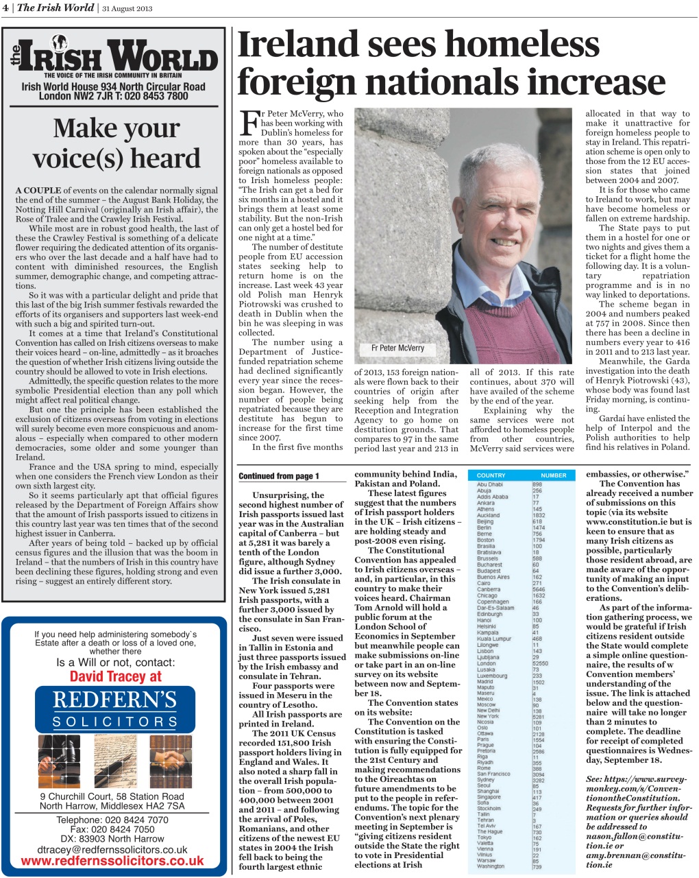 Irish World Preview Pages