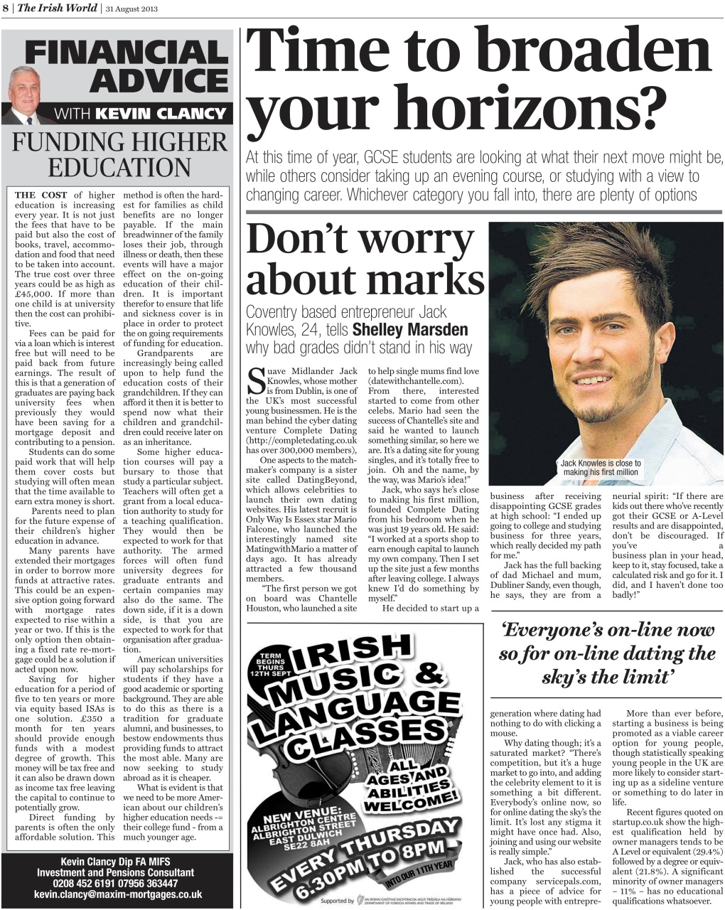 Irish World Preview Pages