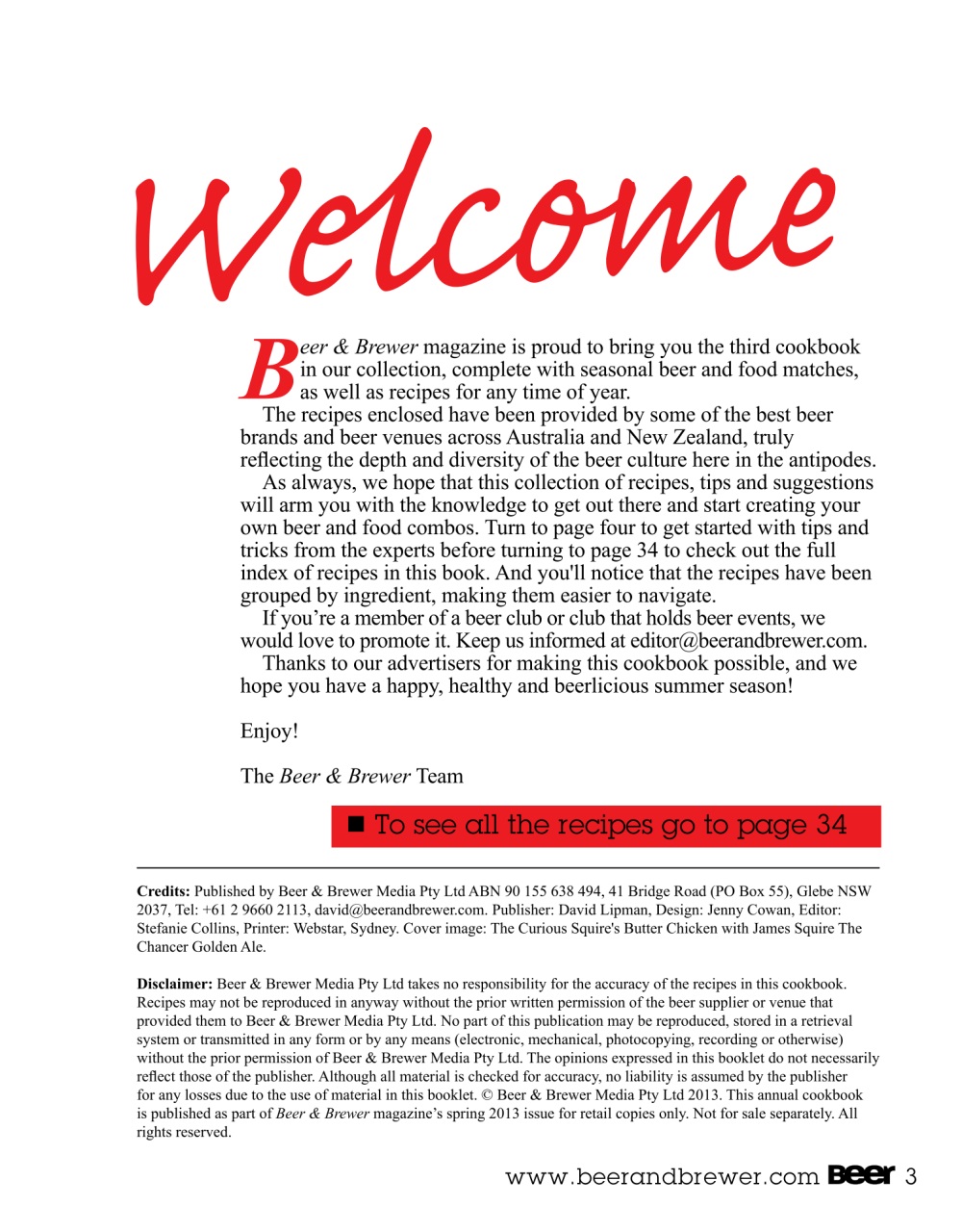 Beer and Brewer Preview Pages