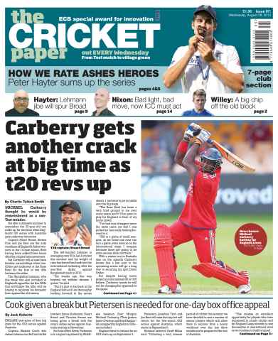 The Cricket Paper issue Wednesday 28th August 2013