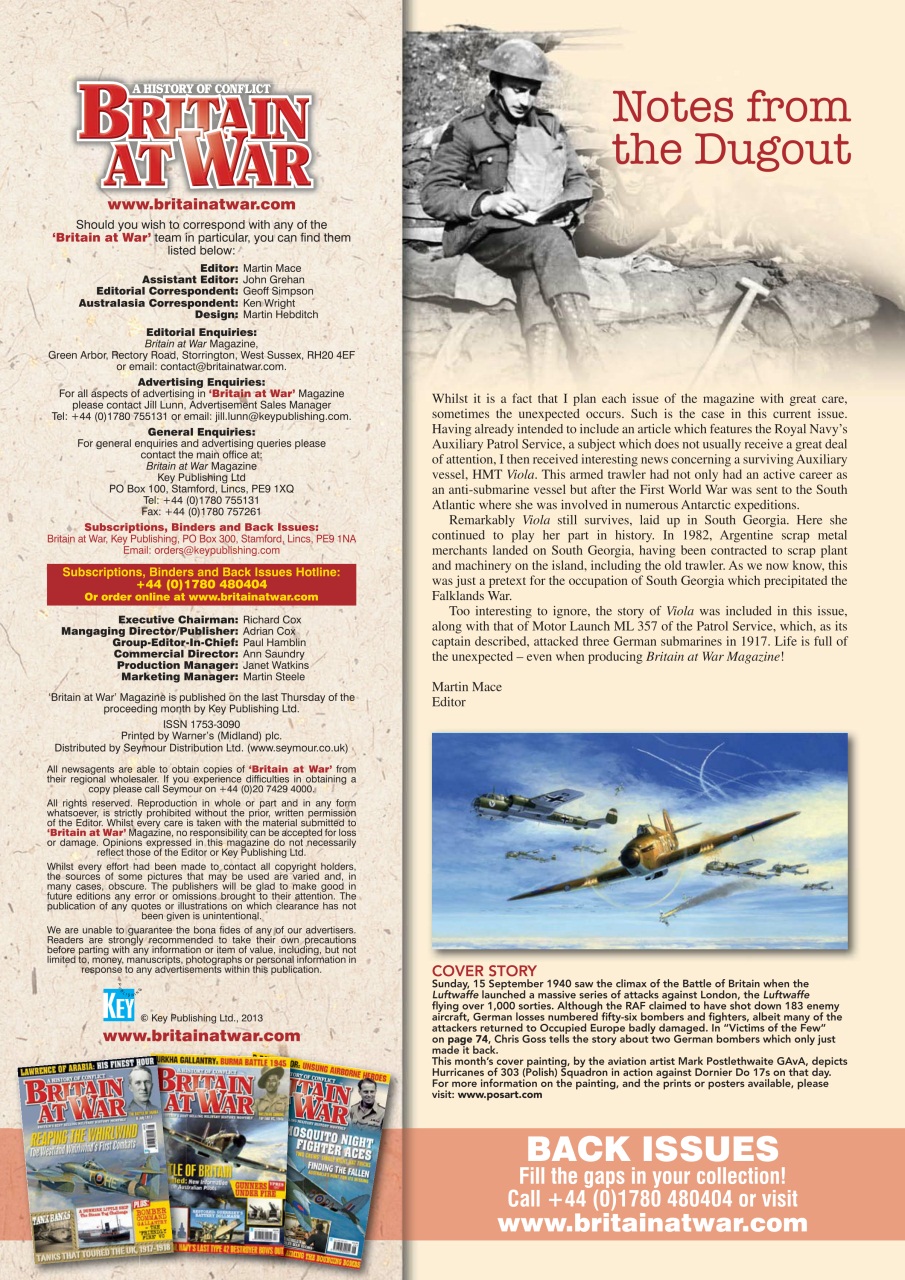 Britain at War Magazine Preview Pages