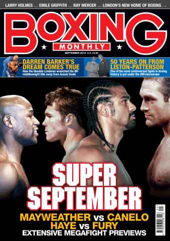 Boxing Monthly issue Boxing Monthly September 2013