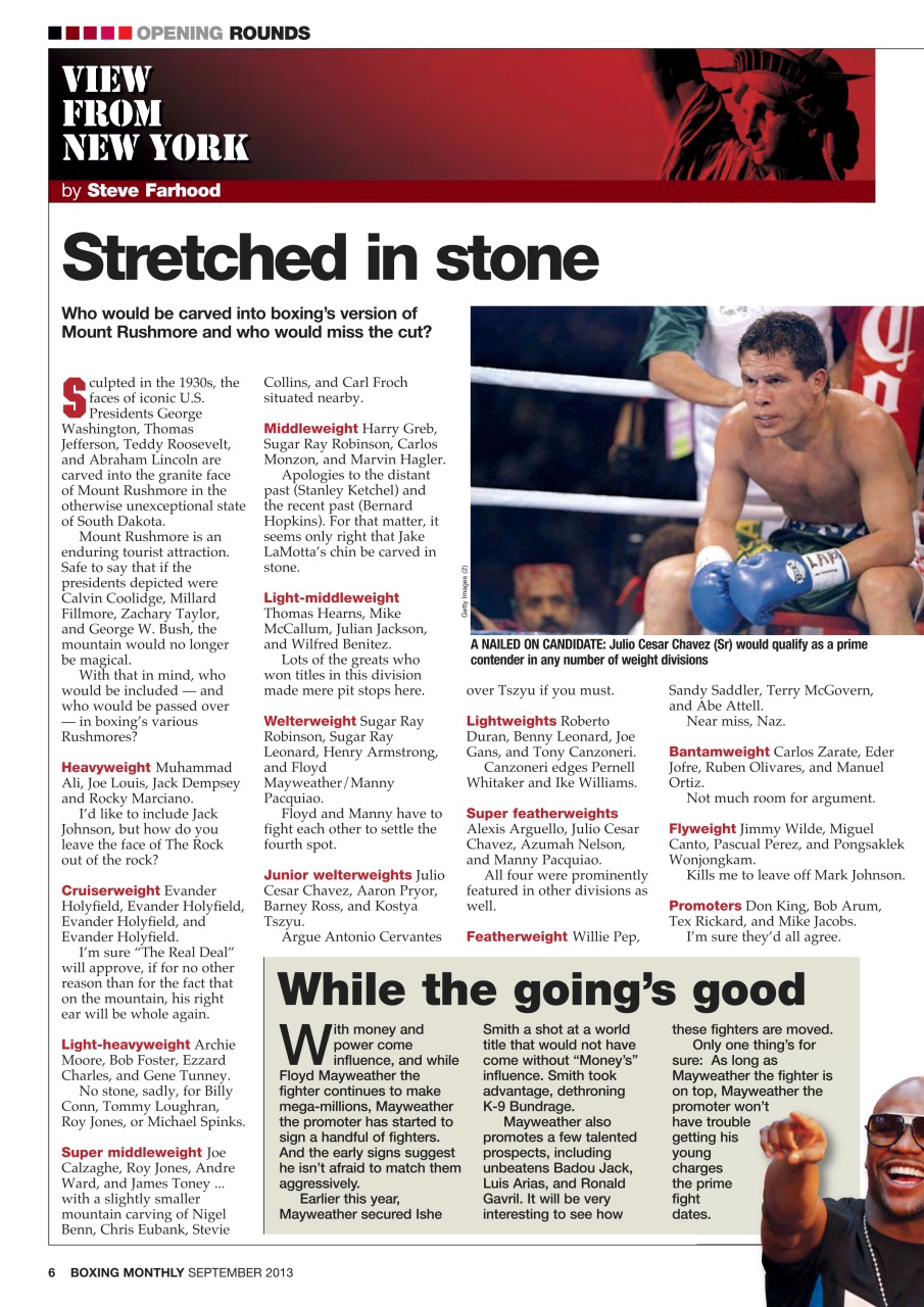 Boxing Monthly Preview Pages