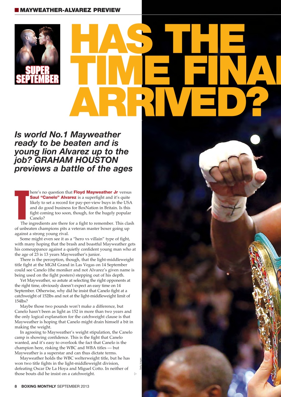 Boxing Monthly Preview Pages