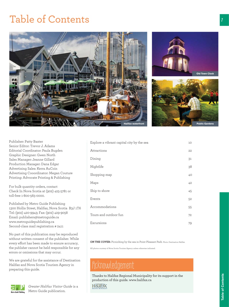 Greater Halifax Visitor Guide Preview Pages