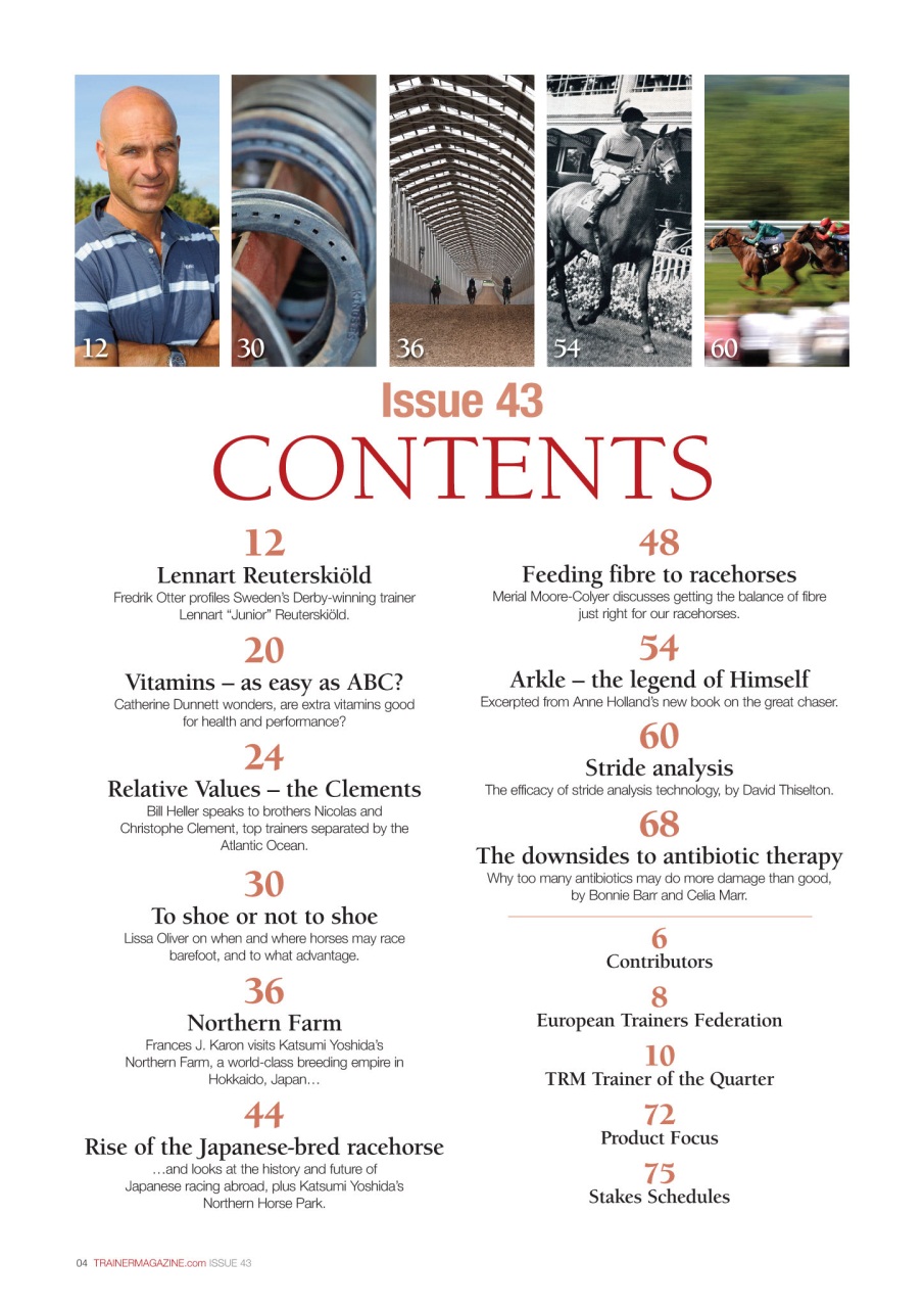European Trainer Magazine - horse racing Preview Pages