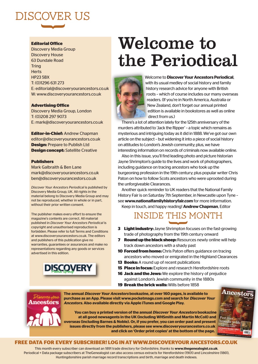 Discover Your Ancestors Preview Pages