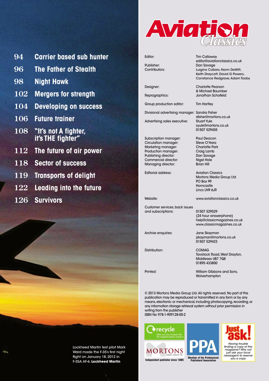 Aviation Classics Preview Pages