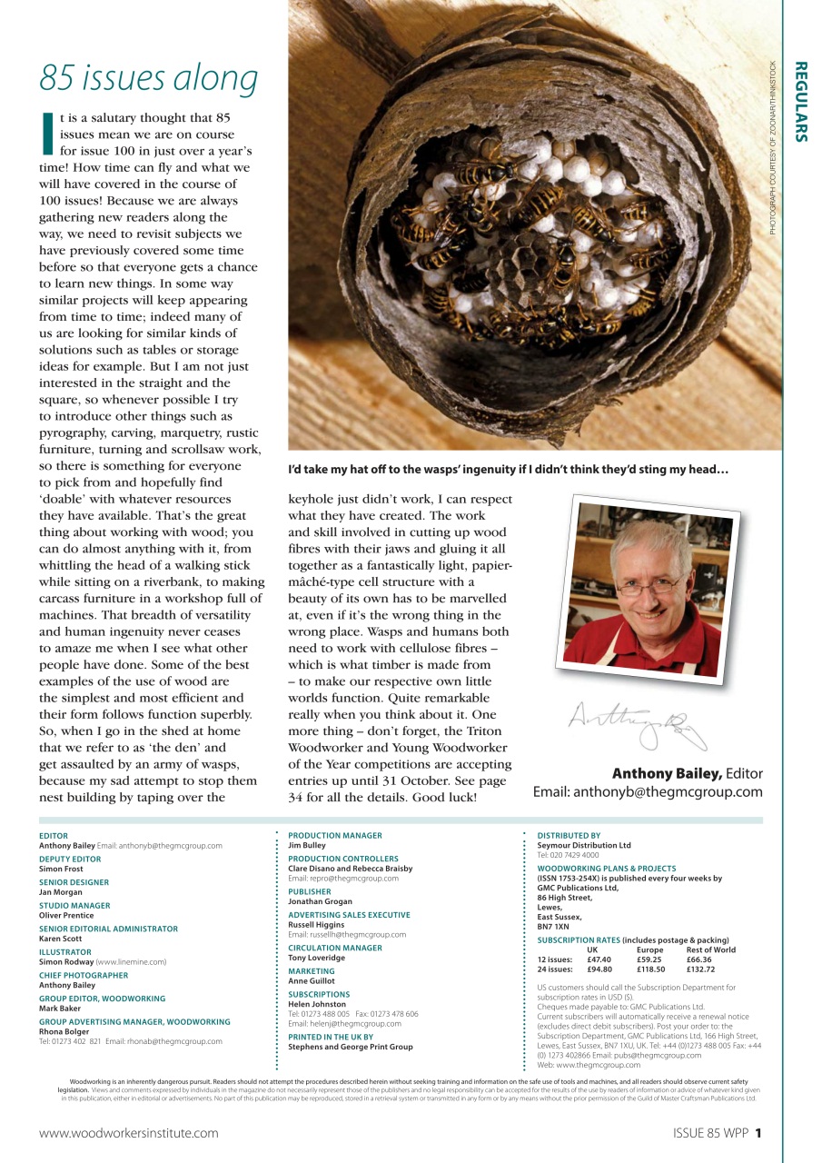Woodworking Crafts Magazine Preview Pages