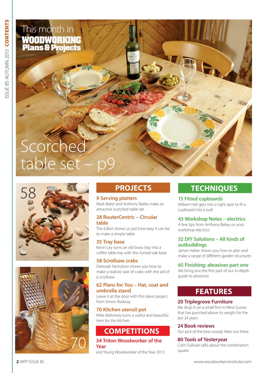 Woodworking Crafts Magazine Preview Pages