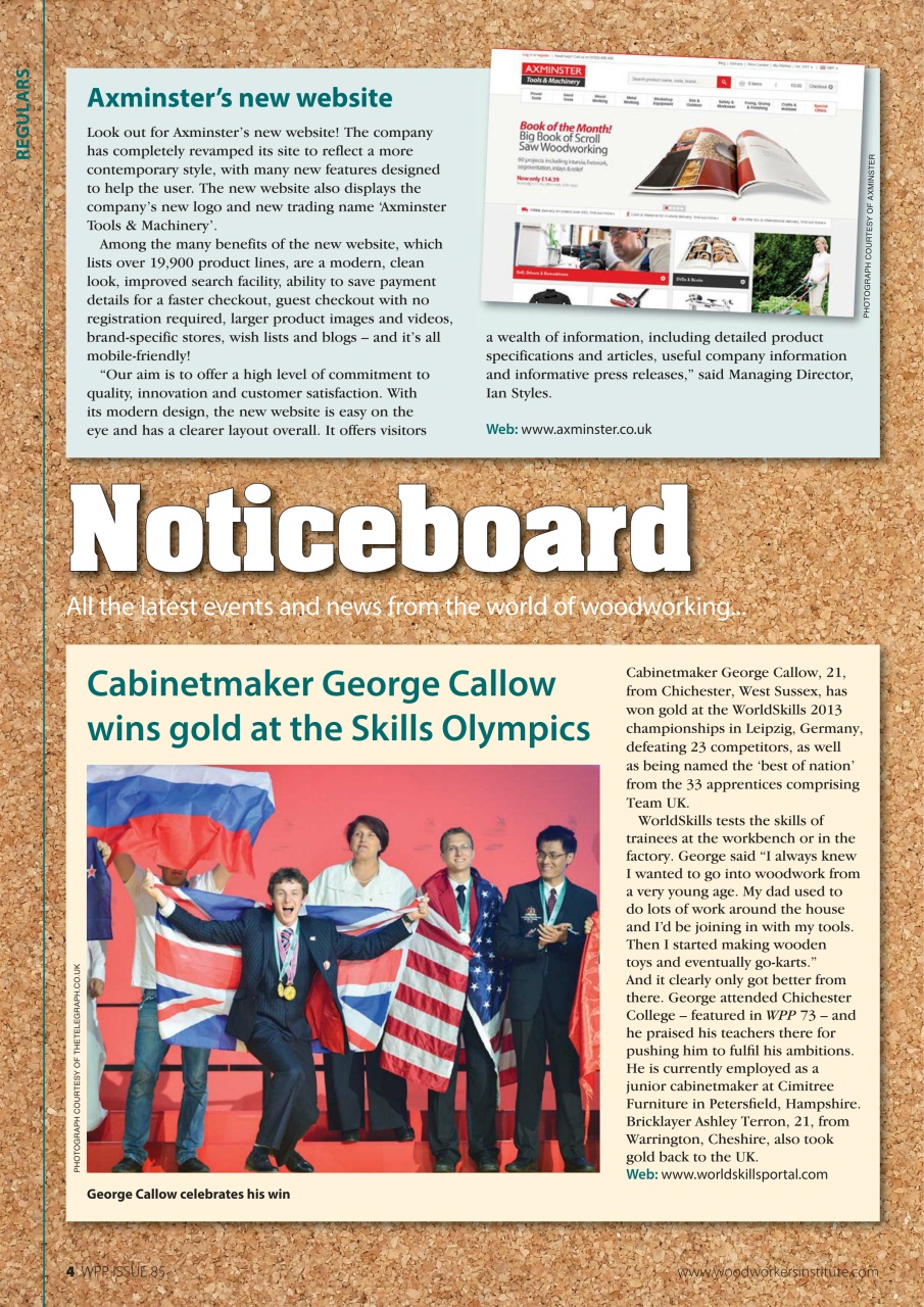 Woodworking Crafts Magazine Preview Pages