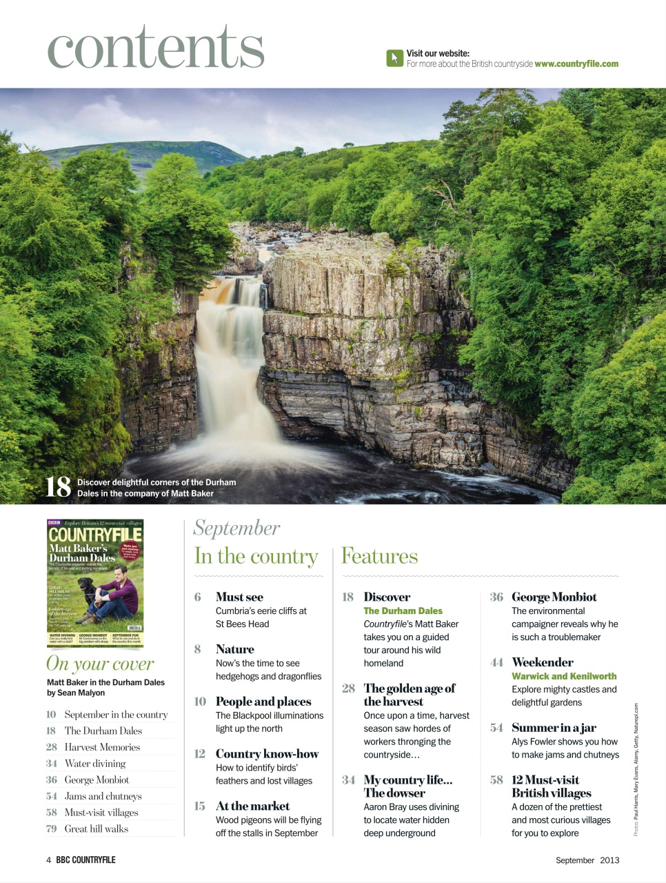 BBC Countryfile Magazine Preview Pages