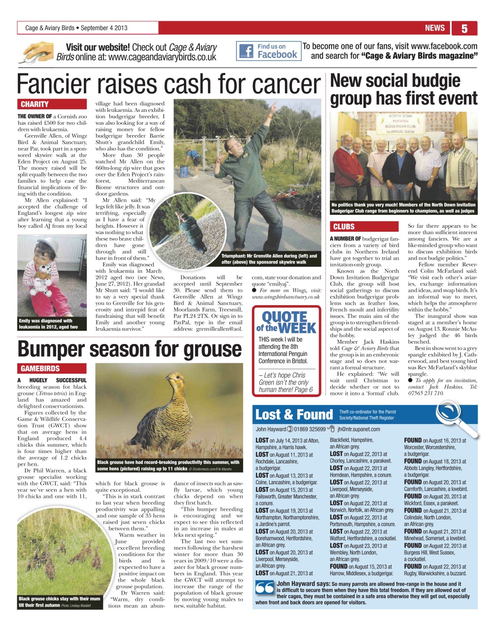 Cage & Aviary Birds Preview Pages