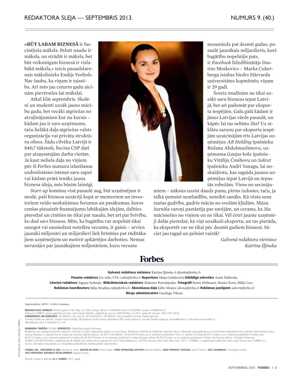 Forbes Latvia Preview Pages