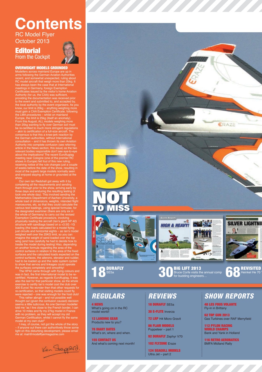 Radio Control Model Flyer Preview Pages