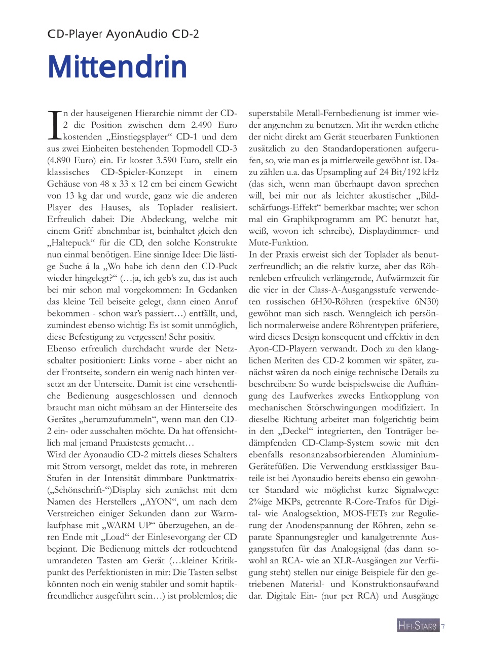 HiFi Stars Magazin Preview Pages