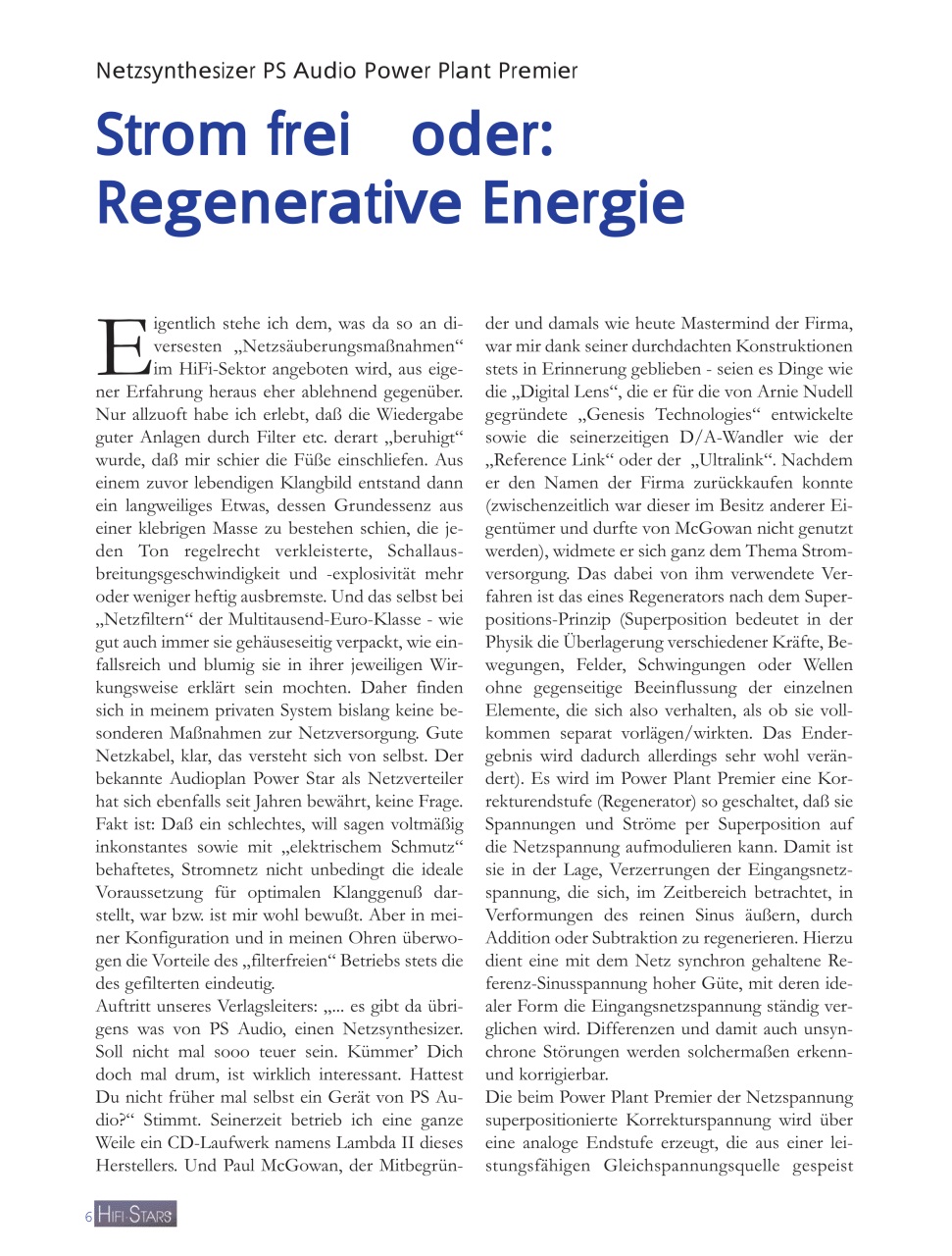 HiFi Stars Magazin Preview Pages