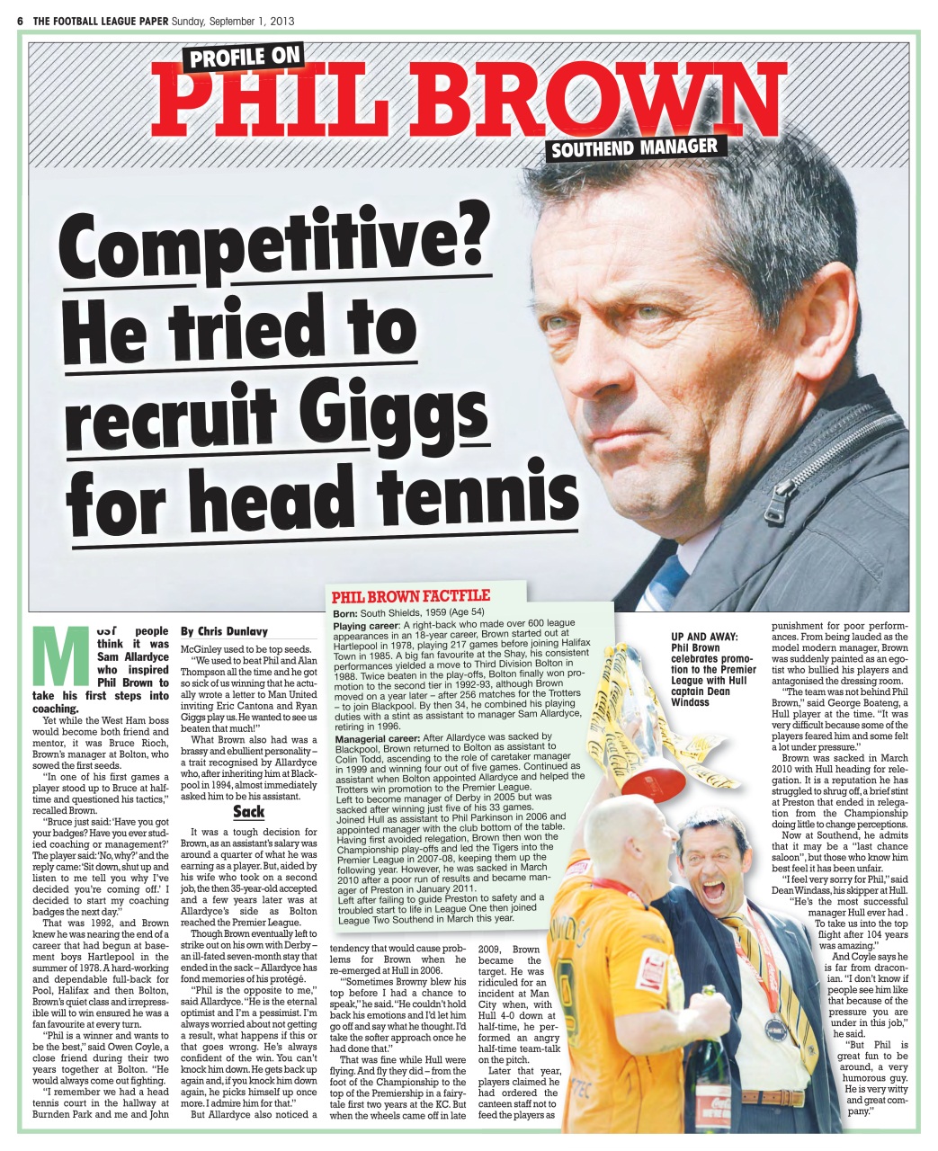 The Football League Paper Preview Pages