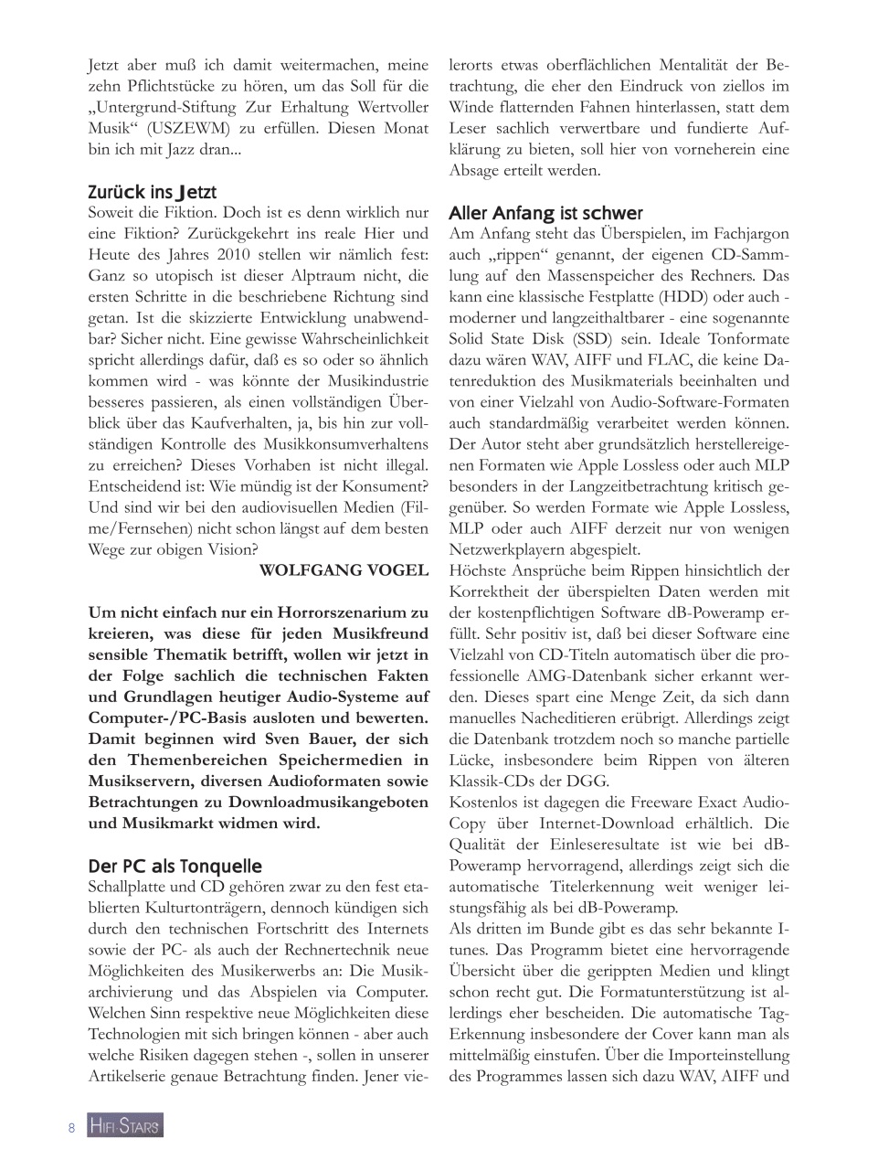 HiFi Stars Magazin Preview Pages