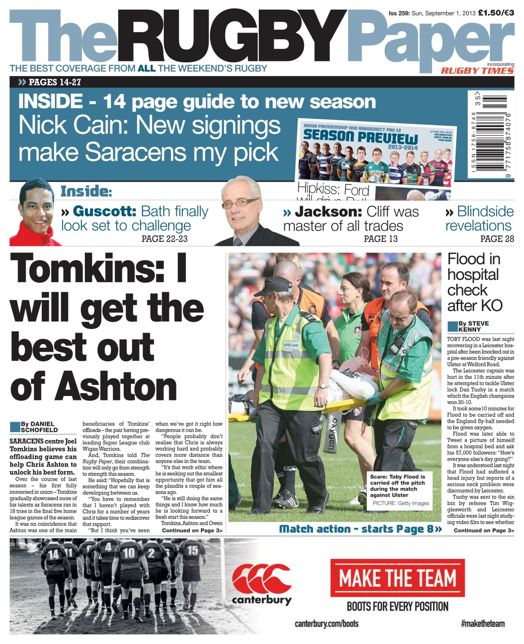 The Rugby Paper Preview Pages