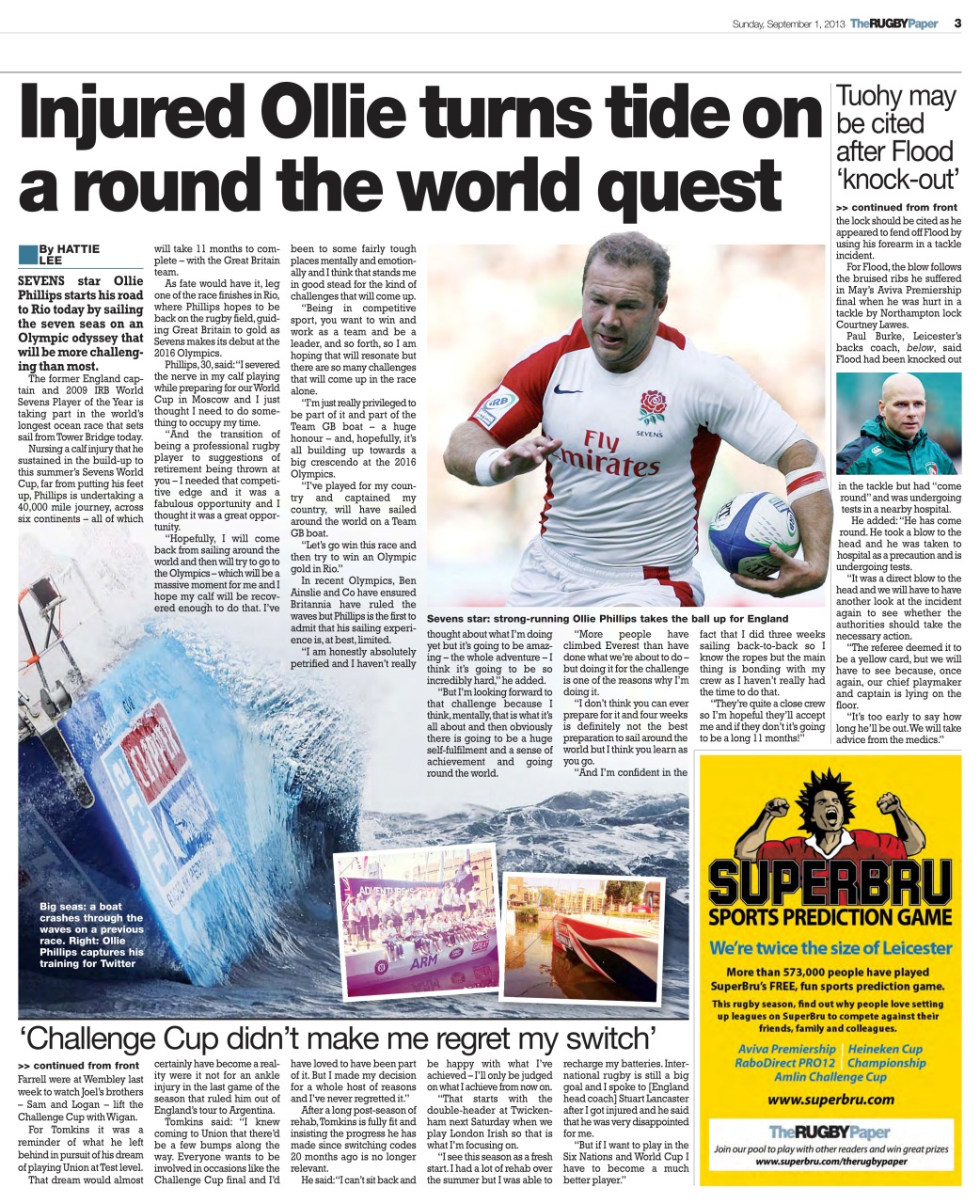 The Rugby Paper Preview Pages
