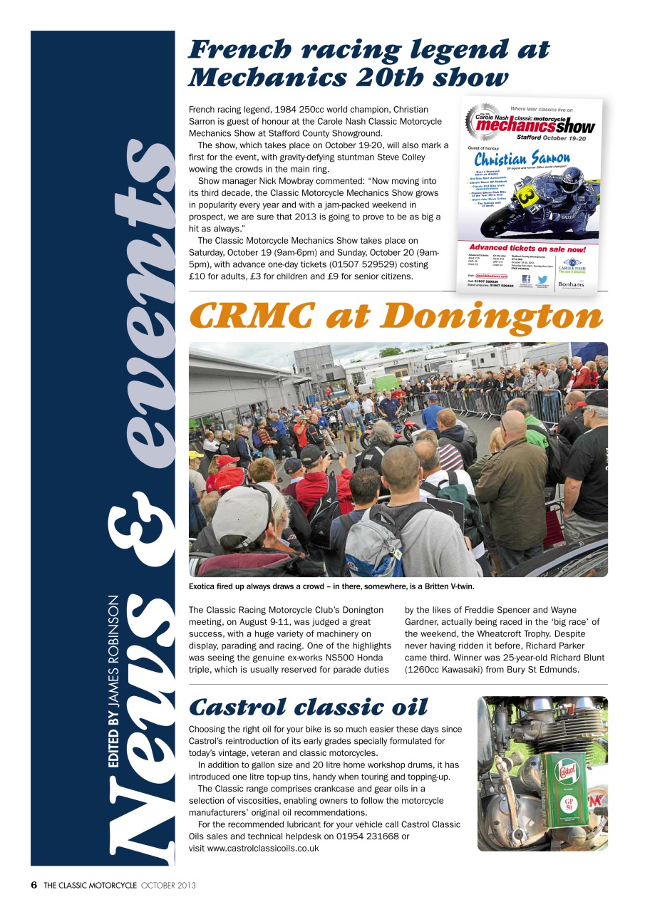 The Classic MotorCycle Preview Pages