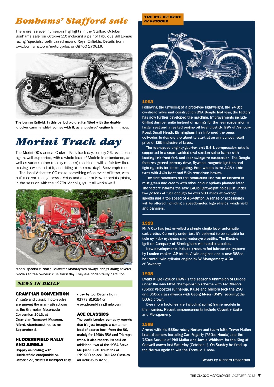 The Classic MotorCycle Preview Pages