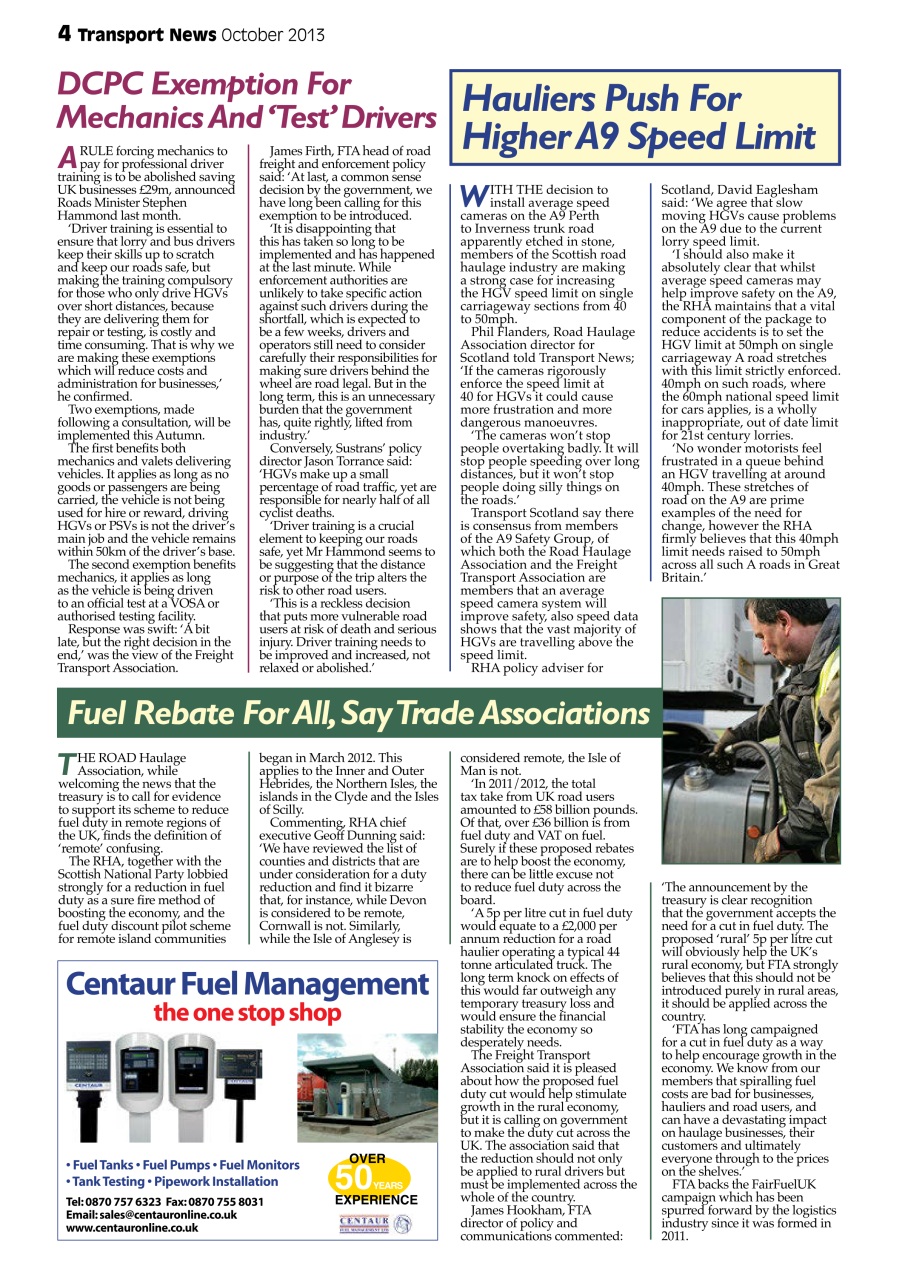 Transport News Preview Pages