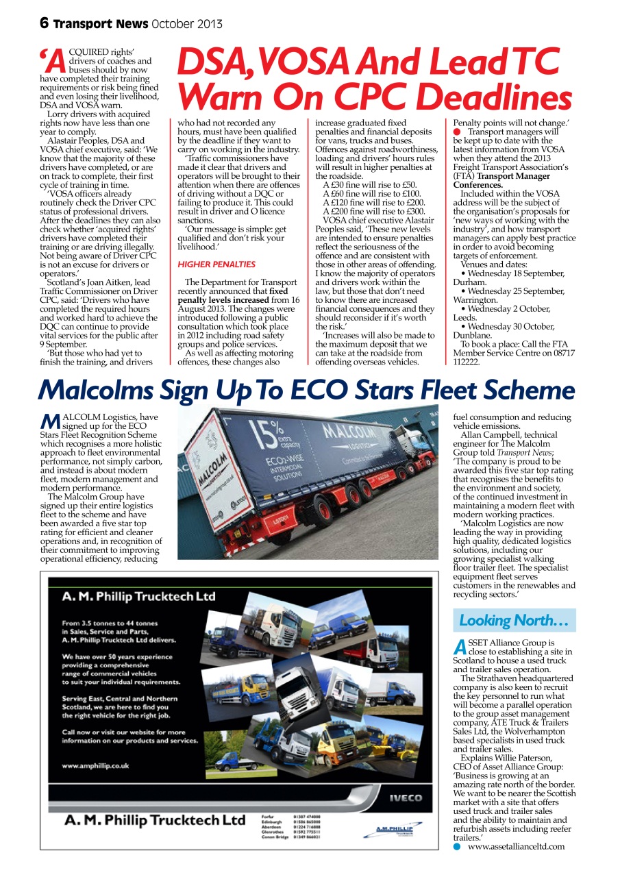 Transport News Preview Pages