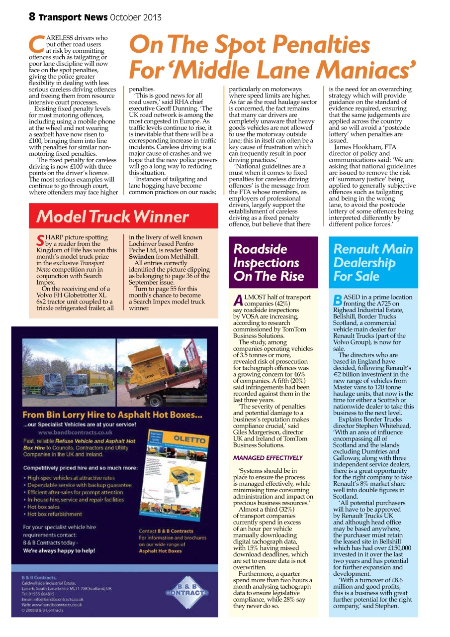 Transport News Preview Pages