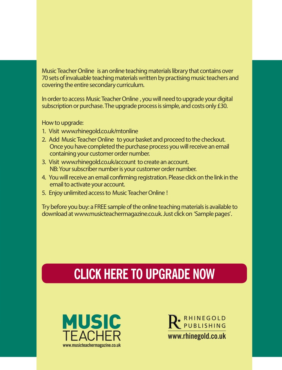 Music Teacher Preview Pages