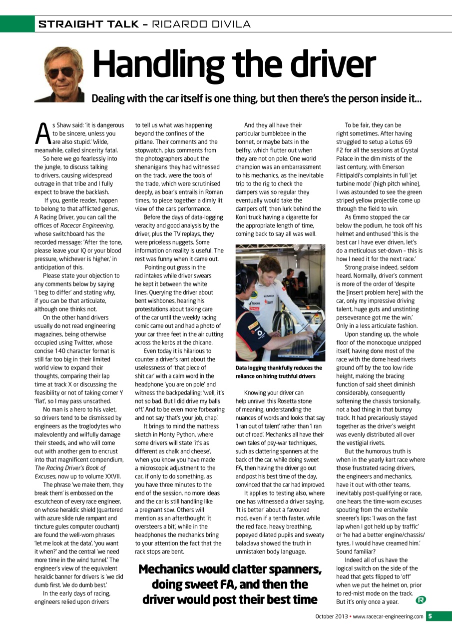 Racecar Engineering Preview Pages